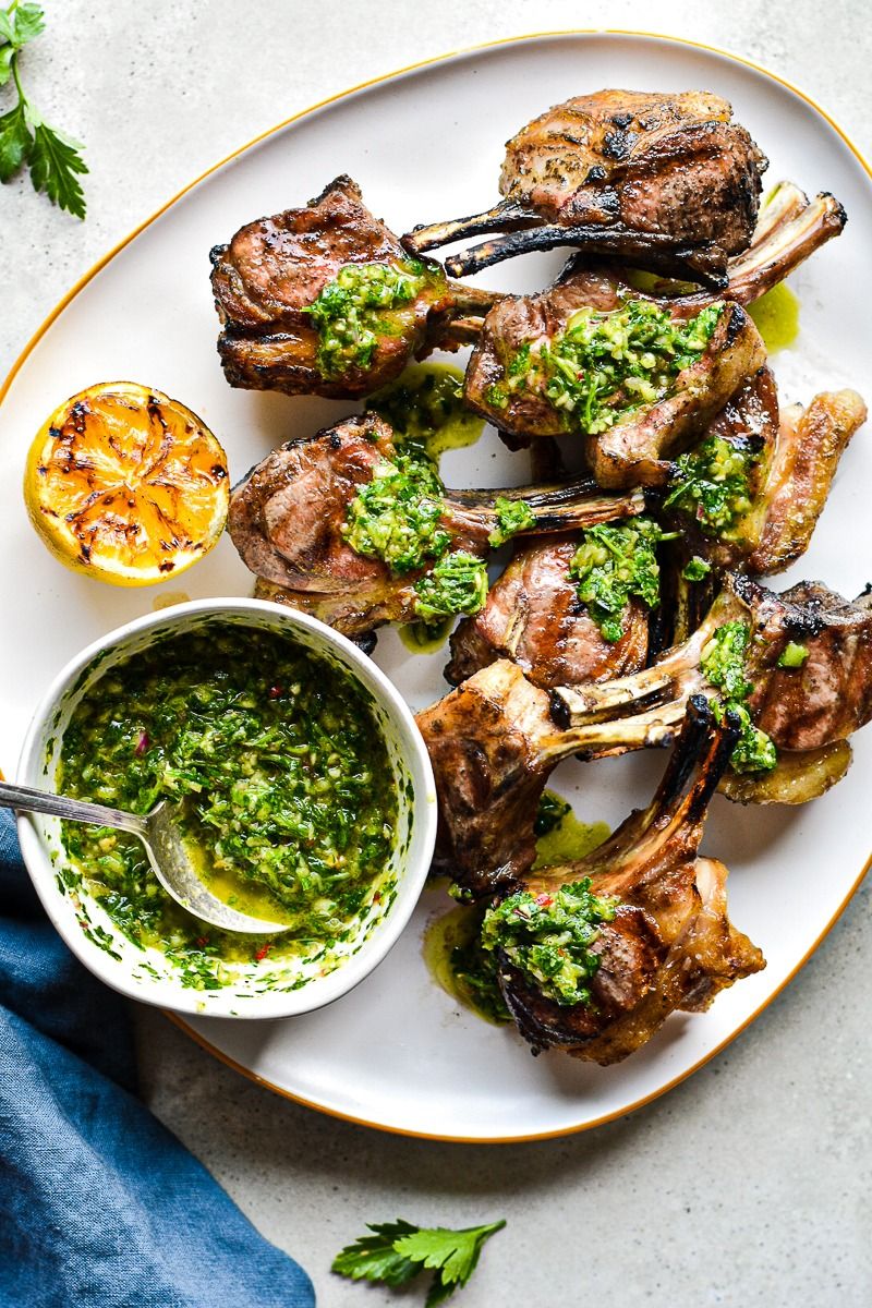 Grilled Lamb Chops with Chimichurri Sauce - UncomplicatedChef